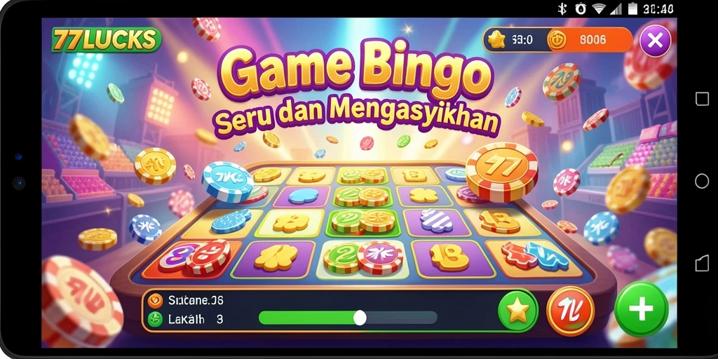 Tampilan menarik dari gameplay Bingo 77LUCKS dengan suasana seru.
