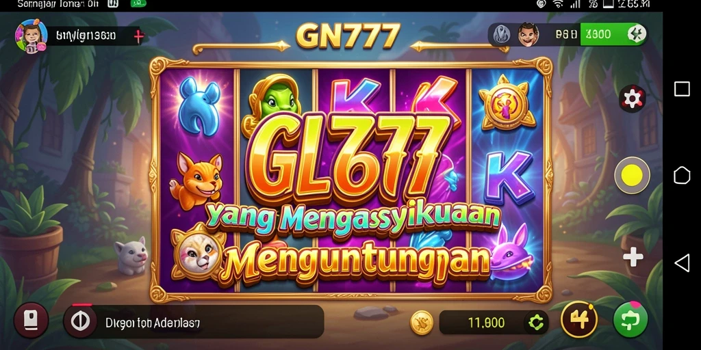 Tampilan menarik permainan slot GN777 dengan efek grafis yang memukau.