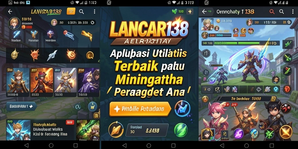Tampilan layar utama LANCAR138 yang sederhana dan intuitif.