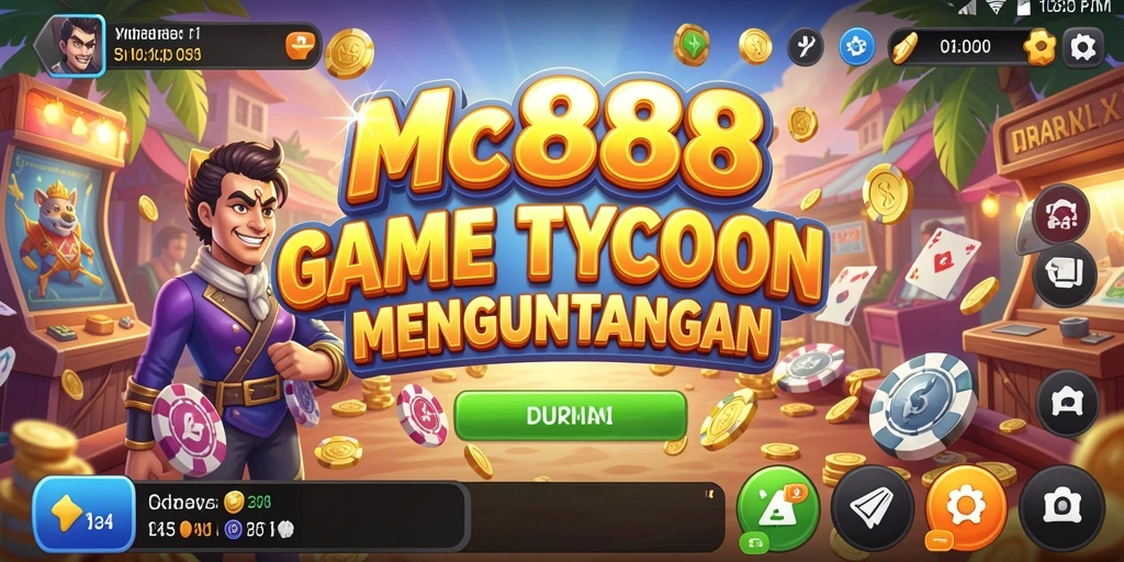 Tangkapan layar gameplay Tycoon MC888 yang menarik dan seru.