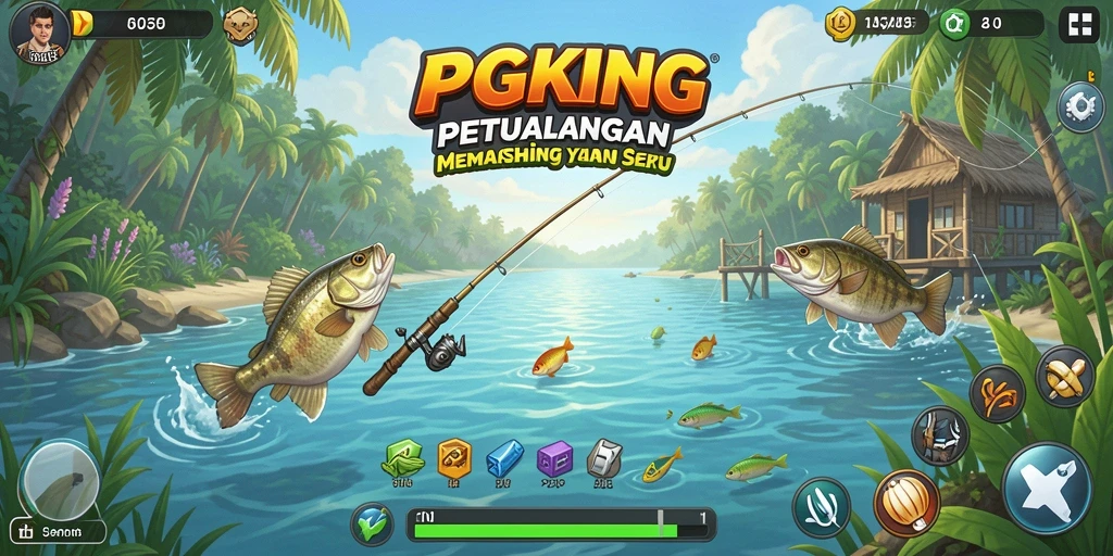 Tampilan menarik saat bermain PGKING, penuh aksi dan suasana memancing.