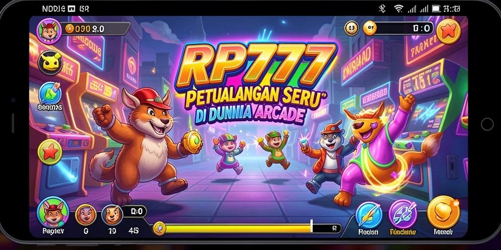 Screenshot RP777 menampilkan aksi seru dalam gameplay Arcade yang menarik.