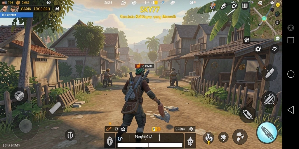 Tampilan gameplay SKY77 yang menggugah selera dan penuh warna.