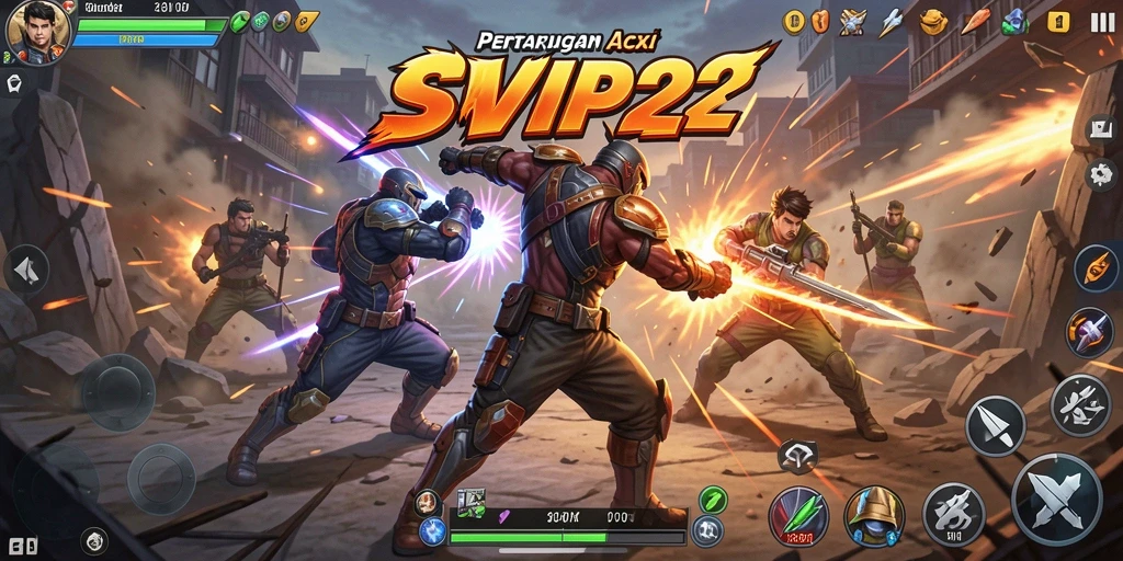 Tampilan menarik dari gameplay yang penuh aksi di SVIP2.