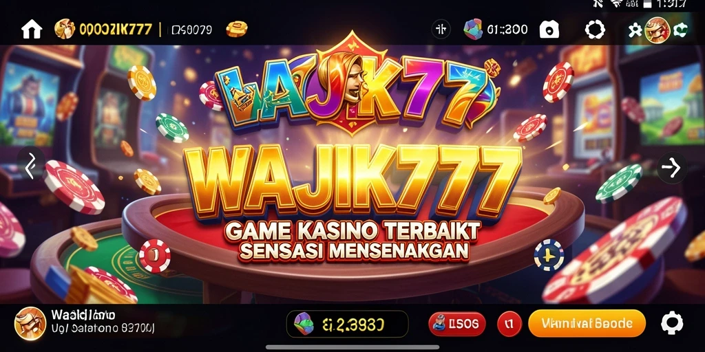 Tampilan gameplay seru dan interaktif di WAJIK777.
